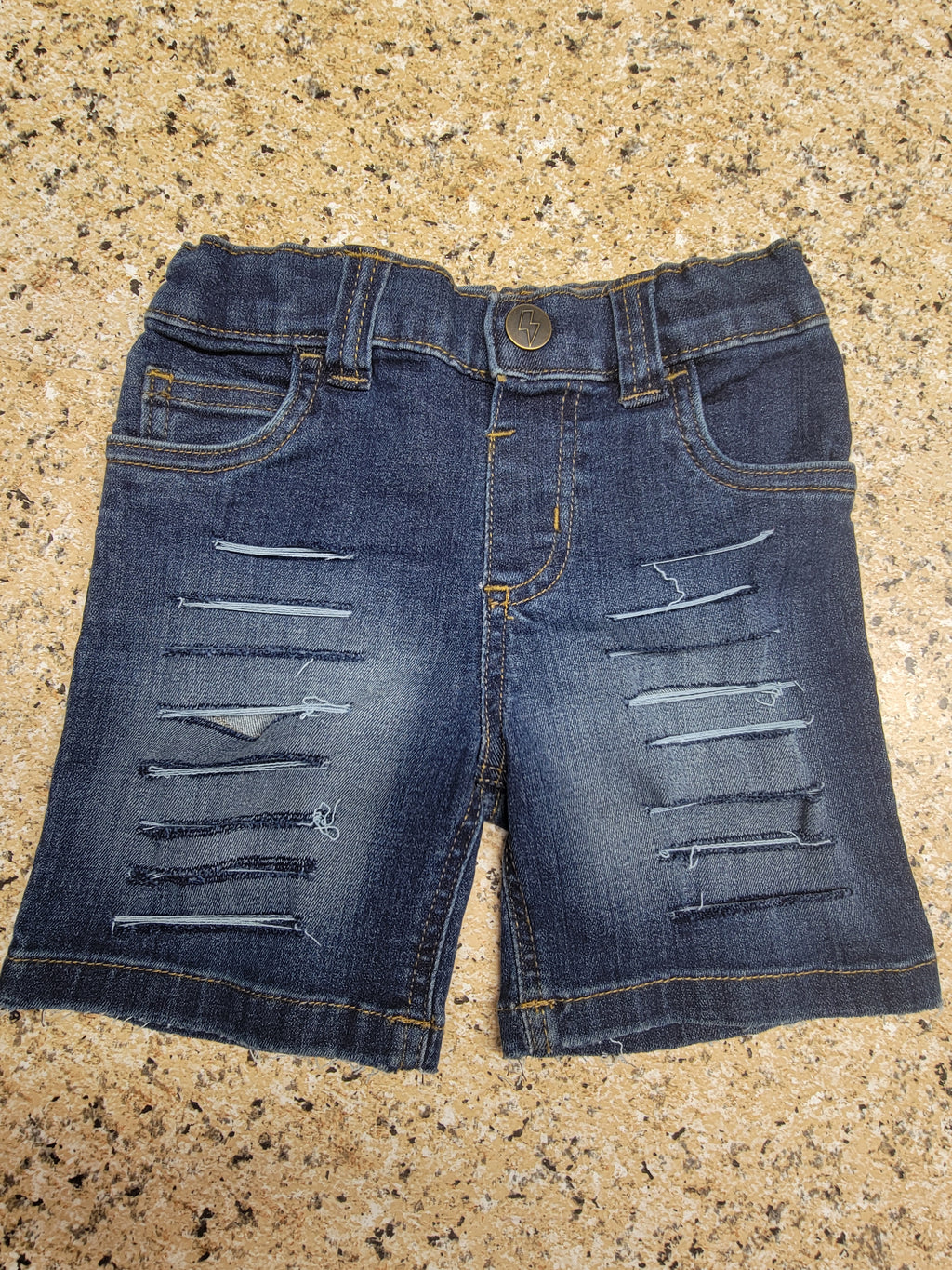 Boys Distressed Shorts 2t (READY TO SHIP)