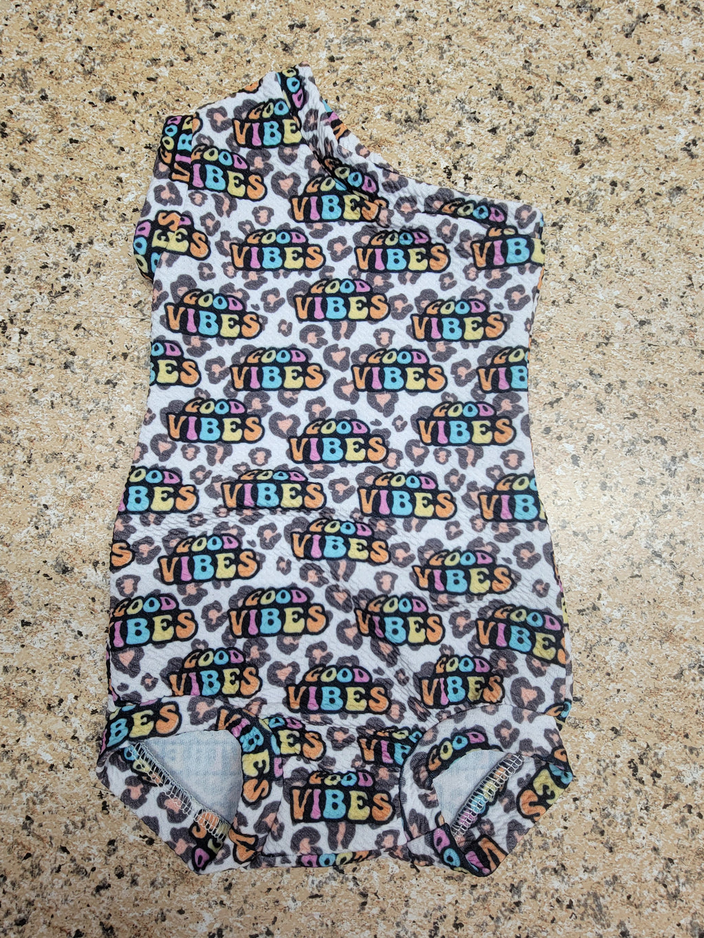 Good Vibes One Shoulder Leotard 6-12 months (READY TO SHIP)