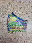 Boujee Holographic Swim or Everyday One Shoulder Crop 6-12 months (READY TO SHIP)