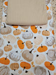 Neutral Fall Pumpkins, Ruthy Peplum or Dress with long sleeves