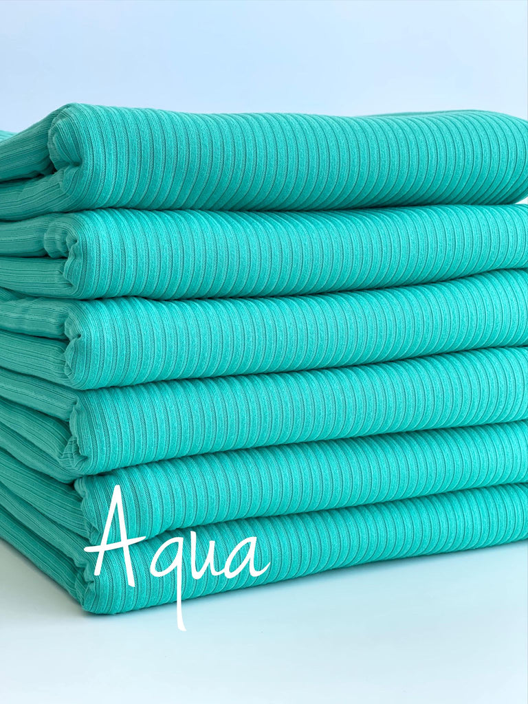 Aqua Rib Knit