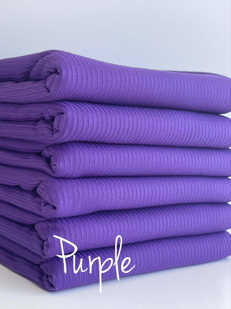 Purple Rib Knit
