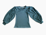 Fitted Tshirt, Long Sleeve Bishop Sleeves (Choose Your Color)