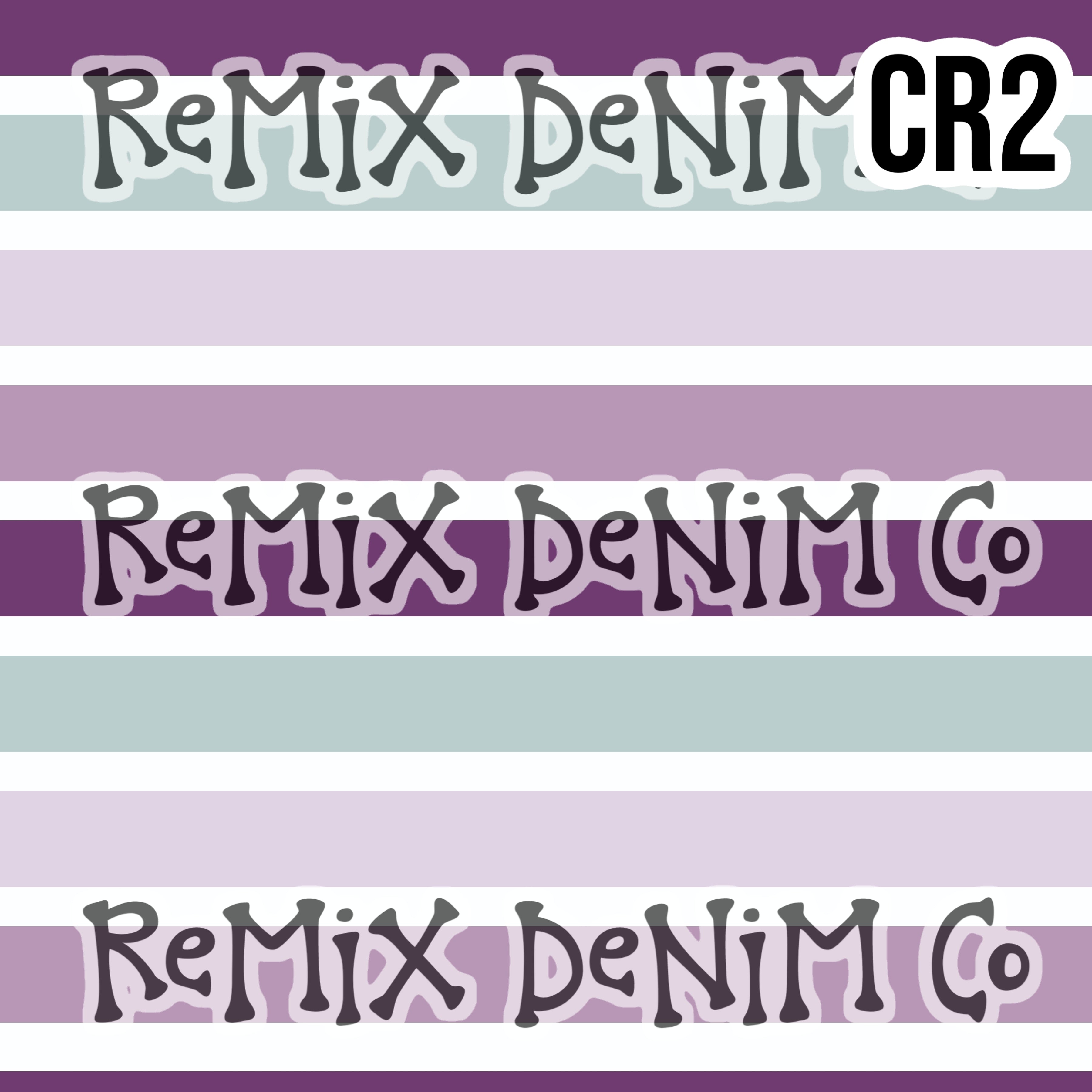 Purple Teal Stripes (CR2)