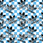 A Sport Blue Checker (Seamless Digital File)