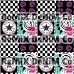 Blink 182 rock punk patchwork (Seamless Digital File)