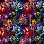 Monster Friends Draculaura Clawdeen Wolf Frankie Stein Halloween (Seamless Digital File)