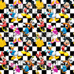 Checker fun mouse friends (Seamless Digital File)