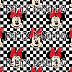 Mouse ears magical friend cute checker (Seamless Digital File)