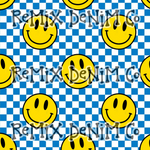 Smiley face happy face checker (Seamless Digital File)