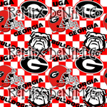 Georgia bulldogs football, go Dawgs Checker (Seamless Digital File)