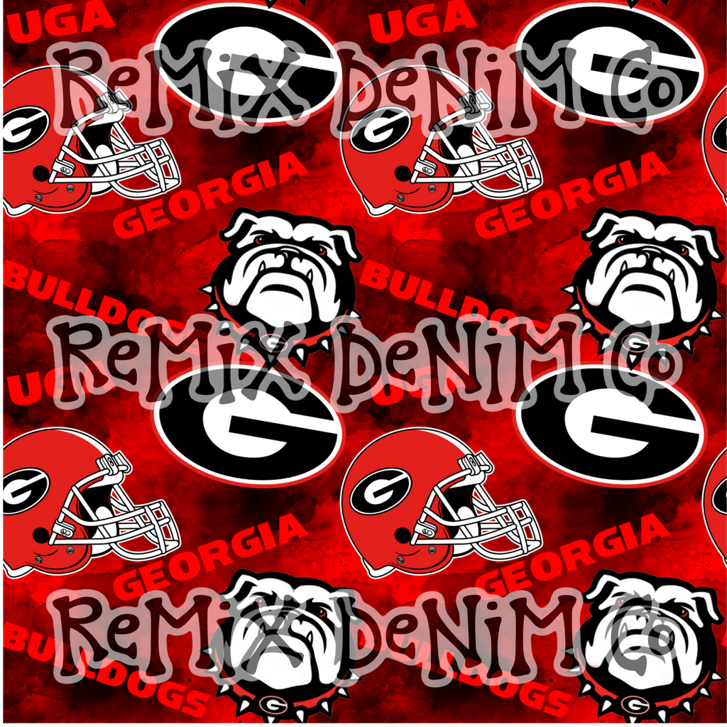 Georgia bulldogs football, go Dawgs Checker (Seamless Digital File)