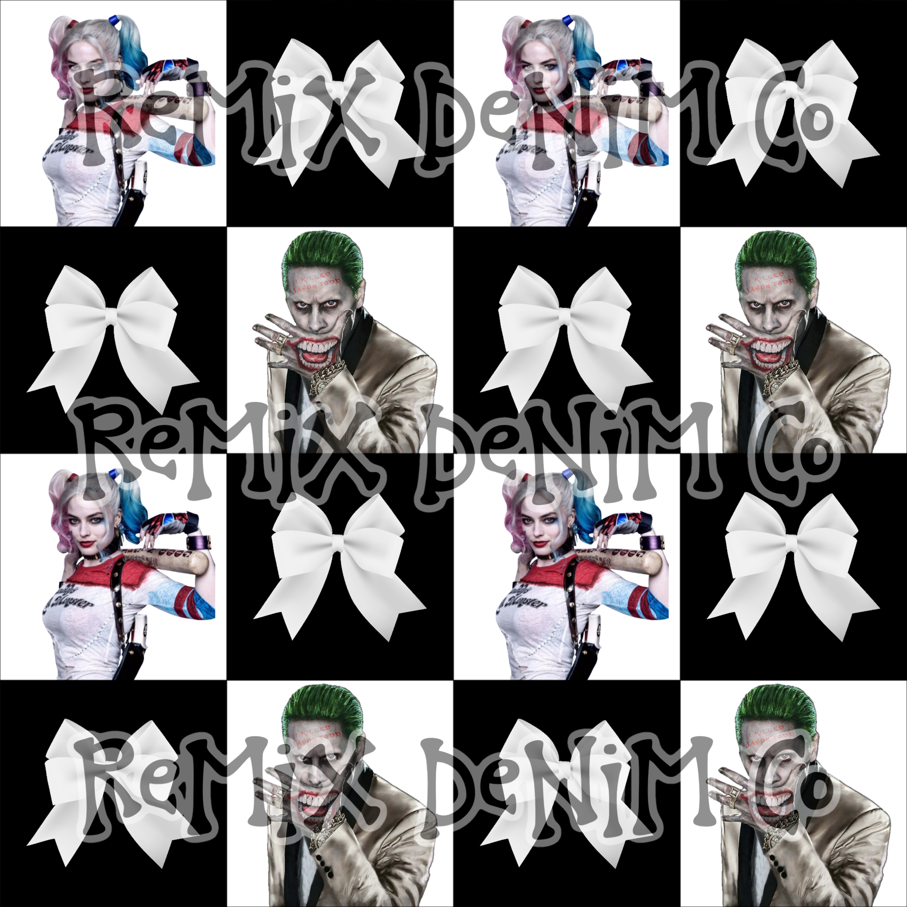 The Joker Why So Serious crazy Checker (Seamless Digital File)