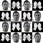 Michael Myers horror Halloween coquette bow (Seamless Digital File)