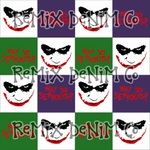 Why so serious, joker, coquette bow (Seamless Digital File)