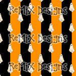 Halloween ghosts stripes spooky cute checker (Seamless Digital File)