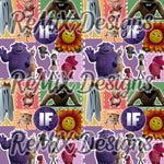 Imaginary friends, IF movie, octopuss, cosmo, Lewis patchwork (Seamless Digital File)