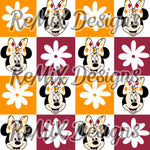 Plaid argyle bow classic mouse friends checker (Seamless Digital File)