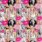 Marilyn Monroe famous diamonds blonde beauty quotes a wise girl knows her limits (Seamless Digital File)