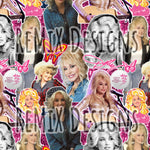 Dolly Parton, famous diamonds blonde beauty quotes country music queen sparkle butterfly girly cute (Seamless Digital File)