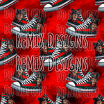 Freddy Krueger nightmare on elm street coming for you Halloween scary horror spooky high tops sneakers (Seamless Digital File)