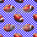 Football checker watercolor generic unisex (Seamless Digital File)