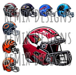 Pro Football Teams Helmet Clipart Bundle (Digital PNG Files)