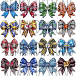 Pro Football All 32 Teams Rhinestone Coquette Cheer Bows Clipart Bundle (Digital PNG Files)