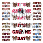 It's Game Day Coquette Bows, Bundle 2, College Football, 44 Teams Rhinestone PNG Bundle (Digital PNG Files)