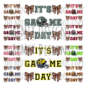 It's Game Day Coquette Bows, Bundle 2, College Football, 44 Teams Rhinestone PNG Bundle (Digital PNG Files)