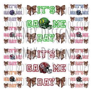 It's Game Day Coquette Bows, Bundle 1, College Football, 44 Teams Rhinestone PNG Bundle (Digital PNG Files)