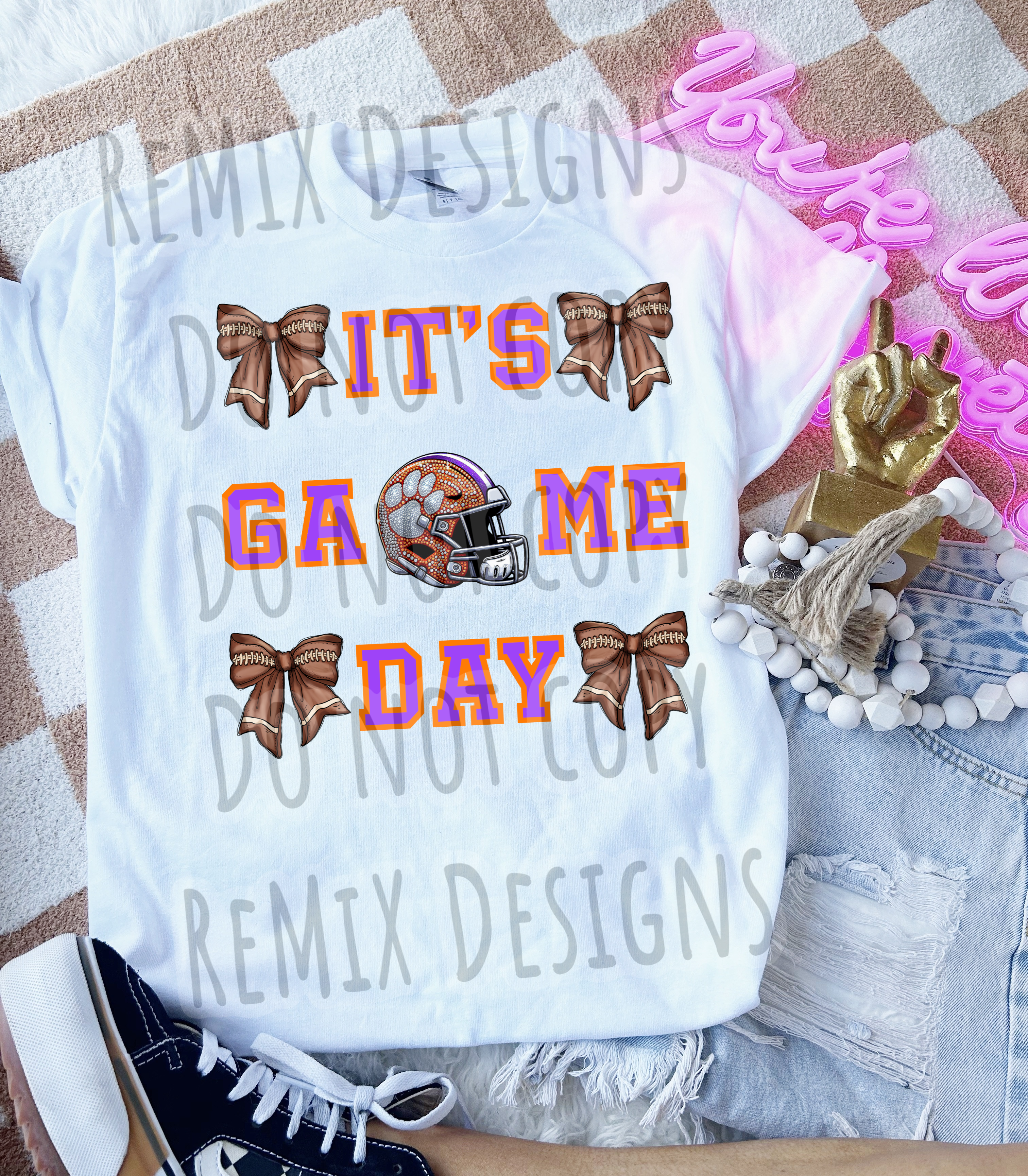 It's Game Day Coquette Bows, Bundle 2, College Football, 44 Teams Rhinestone PNG Bundle (Digital PNG Files)