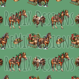 Western Christmas (Seamless Digital File)