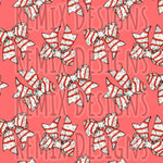 Christmas Striped Bows (Seamless Digital File)