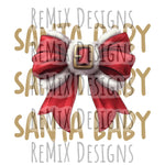 Santa Baby Bow (PNG Digital File)