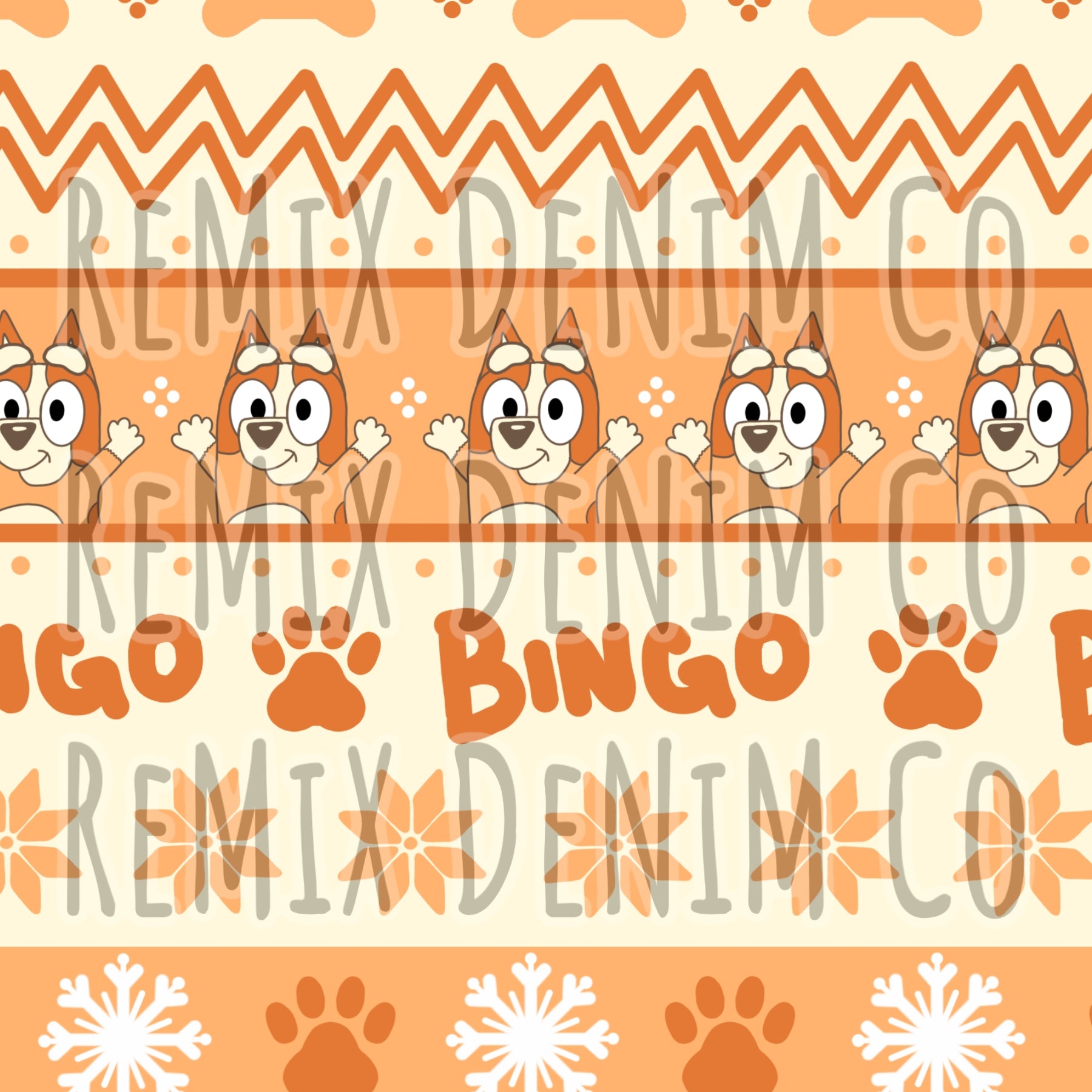 Bingo Dog Heeler Sweater Print