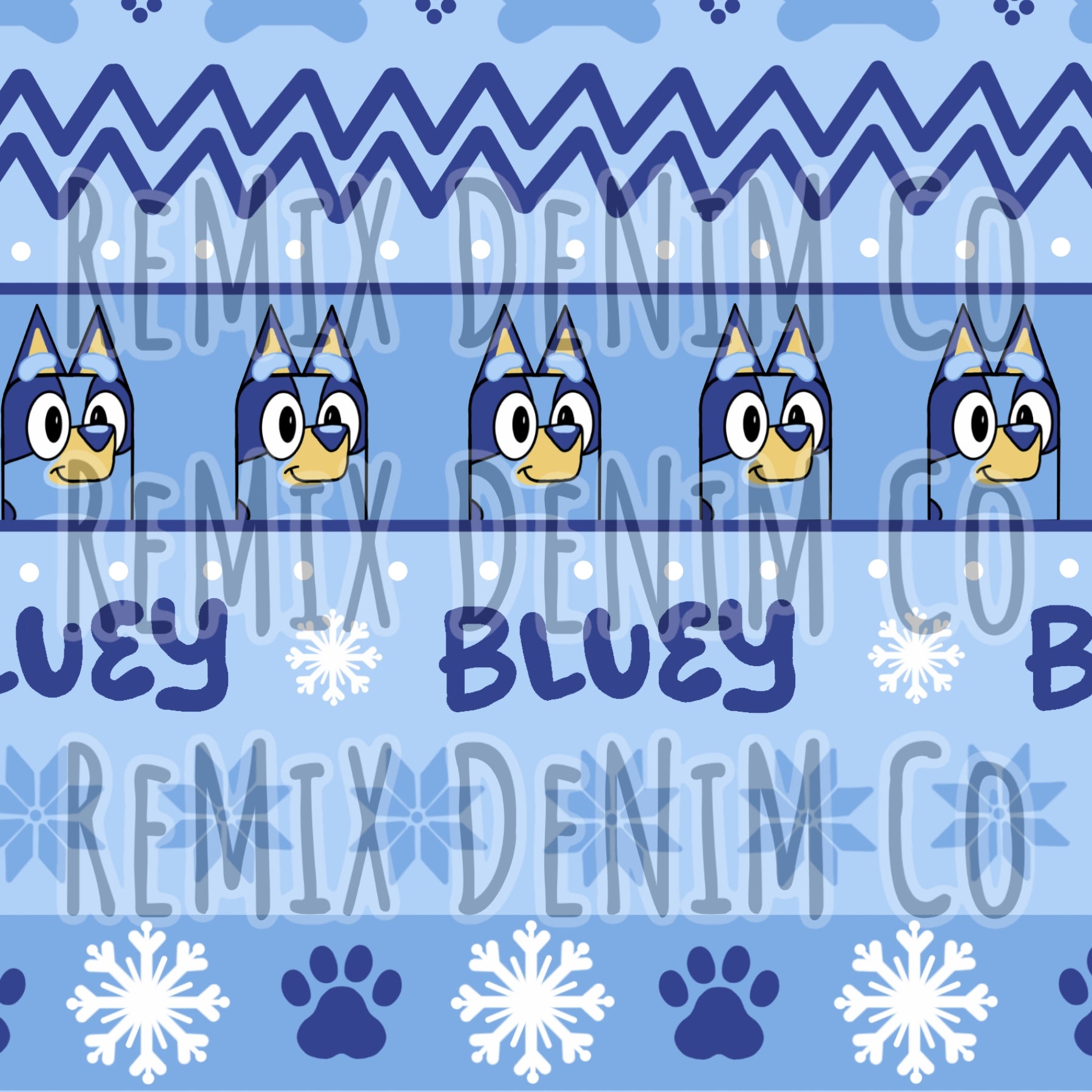 Blue Dog Heeler Sweater Print