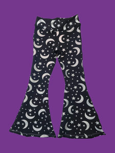 Stars & Moons Bell Bottoms 3T (READY TO SHIP)