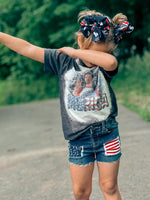 Stars And Stripes Distressed Shorts