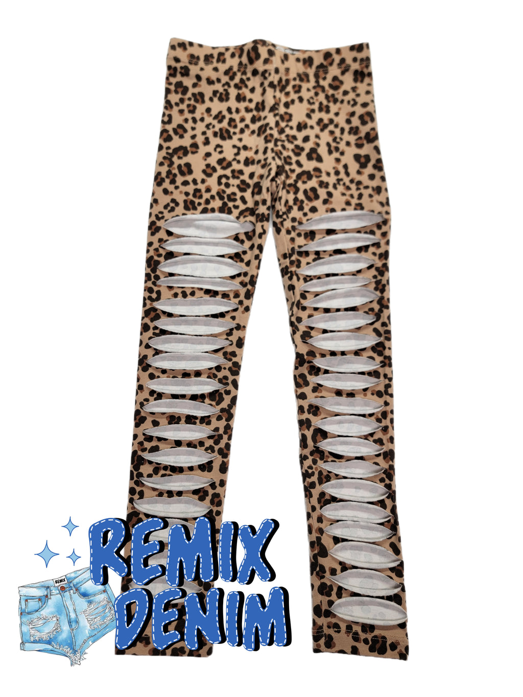 Leopard Distressed Leggings