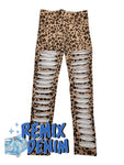 Leopard Distressed Leggings