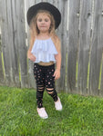Mystery Glitz Bling Distressed Leggings