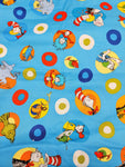 Characters Blue Circles Short Sleeve Button Up Shirt