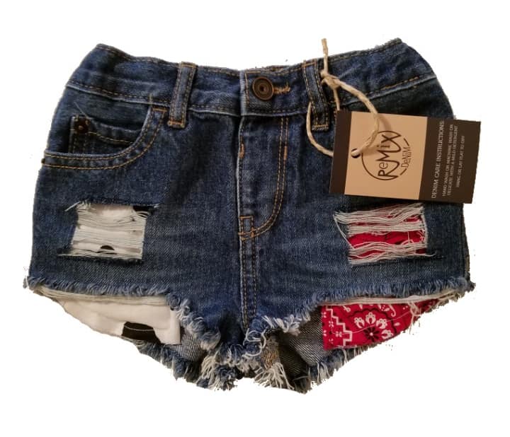 Hilo Cowgirl Pocket Distressed Shorties