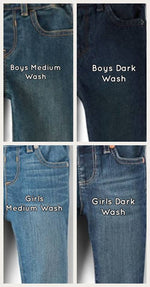 Basic Distressed Jeans, Dark Wash (Girls & Boys)