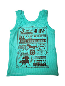Advice From A Horse Signature Tank Top