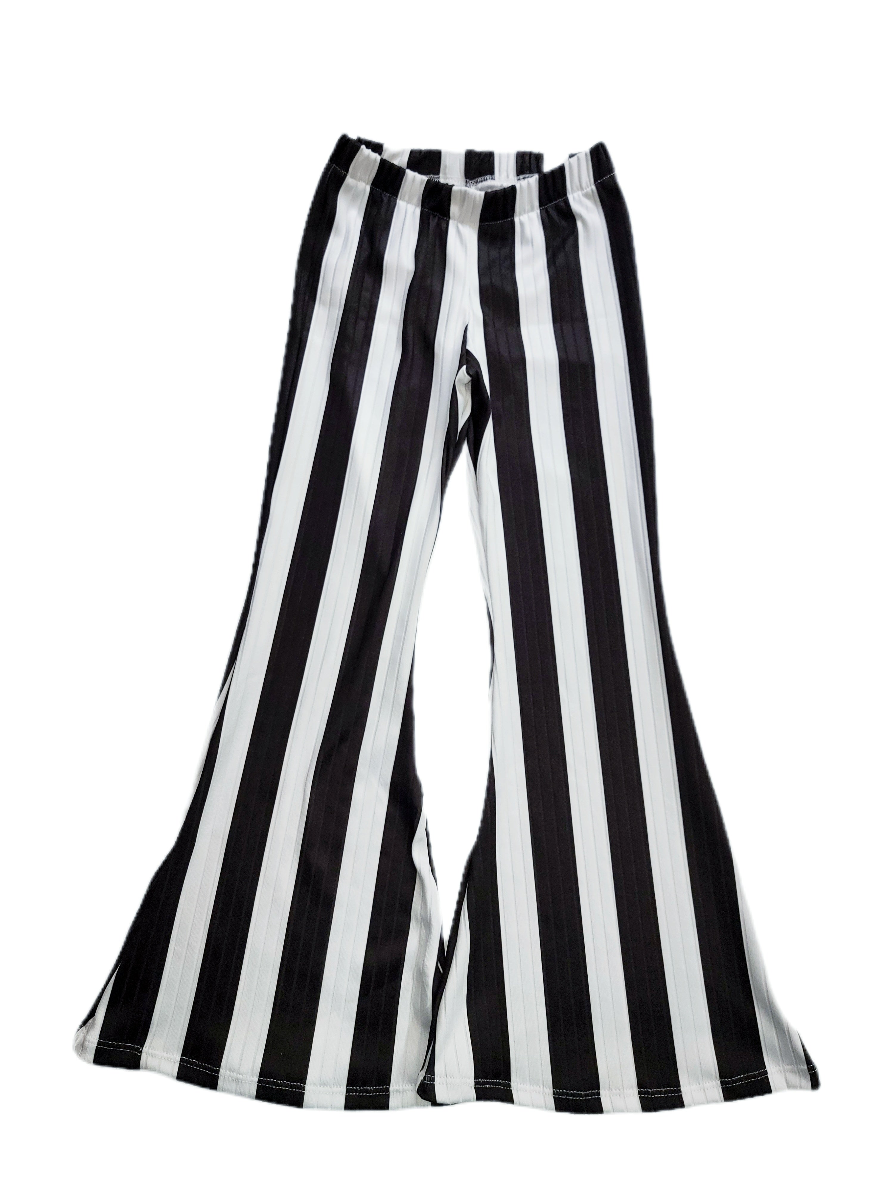 Black and White Stripe Bell Bottoms