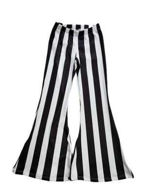 Black and White Stripe Bell Bottoms