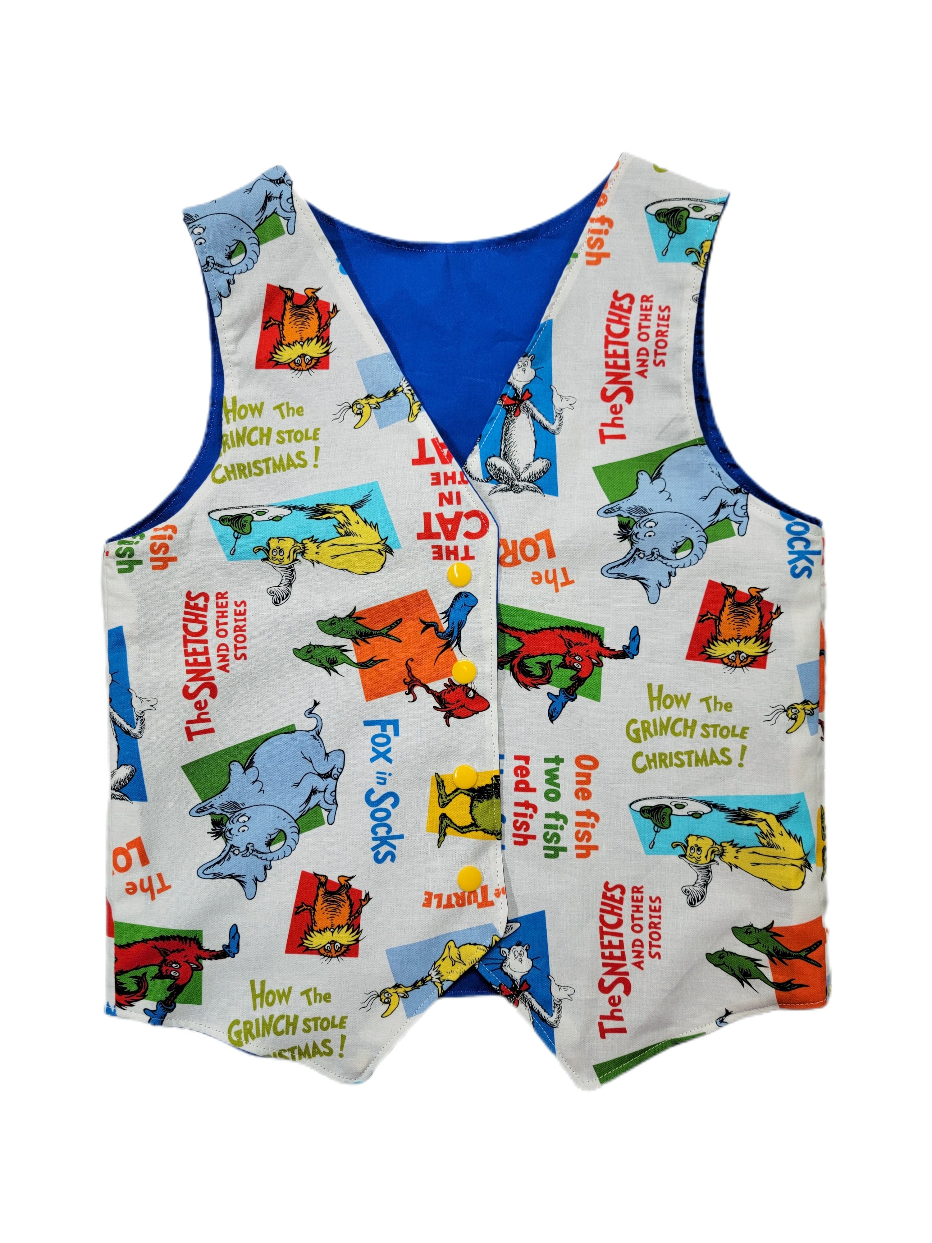 Characters Blue Circles Reversible Vest