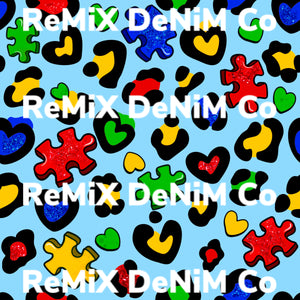 Leopard Puzzle Blue
